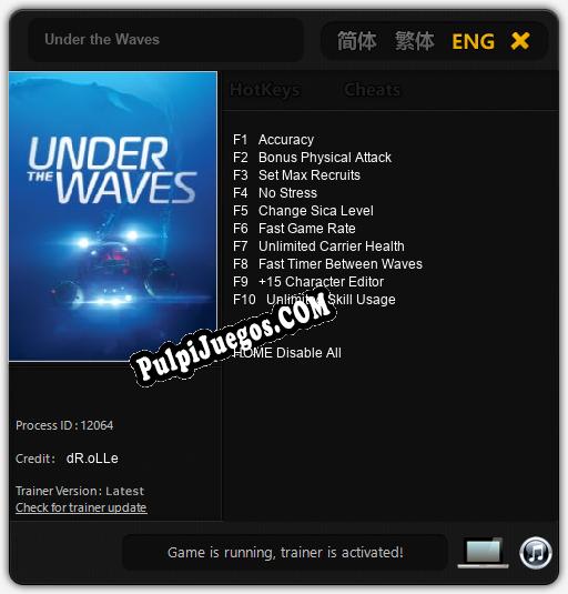 Under the Waves: Cheats, Trainer +10 [dR.oLLe]