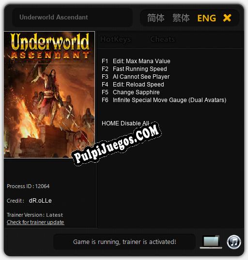 Underworld Ascendant: Cheats, Trainer +6 [dR.oLLe]