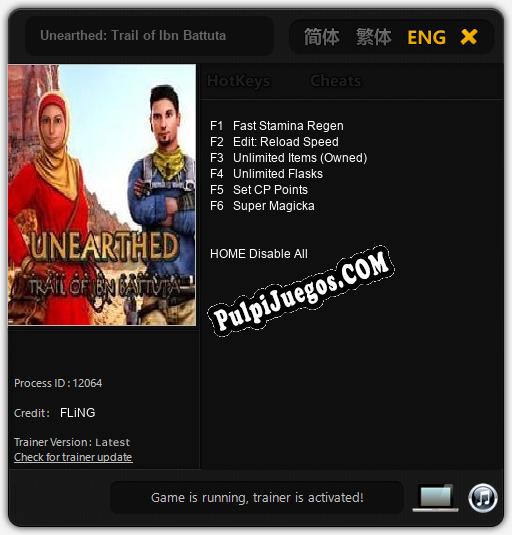 Entrenador liberado a Unearthed: Trail of Ibn Battuta [v1.0.9]