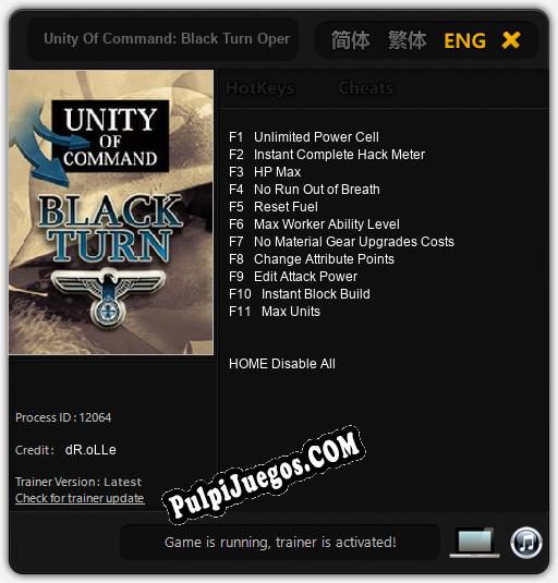 Unity Of Command: Black Turn Operation Barbarossa: Cheats, Trainer +11 [dR.oLLe]