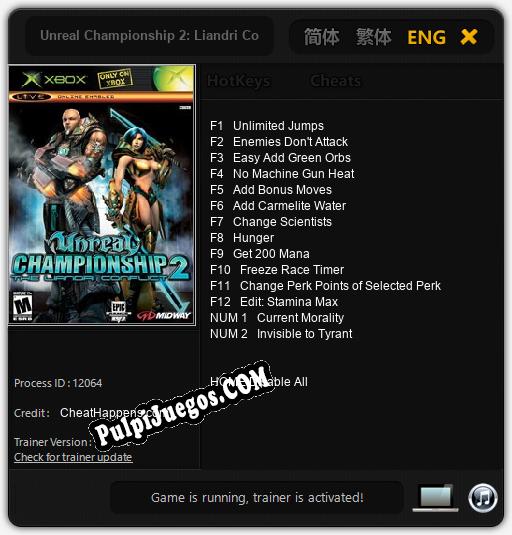 Entrenador liberado a Unreal Championship 2: Liandri Conflict [v1.0.3]