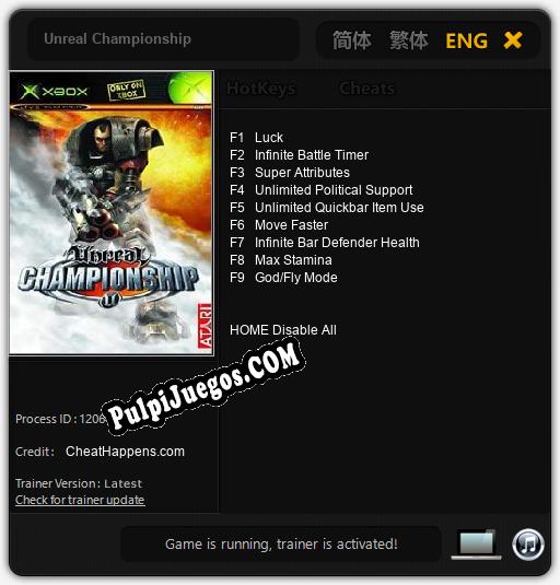 Unreal Championship: Treinador (V1.0.84)