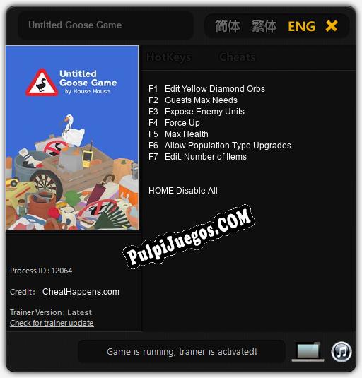 Untitled Goose Game: Cheats, Trainer +7 [CheatHappens.com]