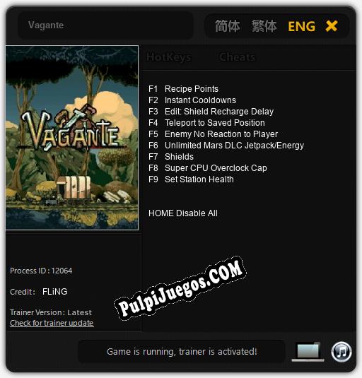 Vagante: Treinador (V1.0.23)