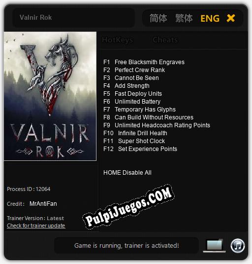 Valnir Rok: Treinador (V1.0.51)