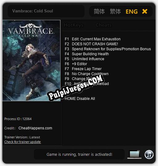 Vambrace: Cold Soul: Cheats, Trainer +10 [CheatHappens.com]