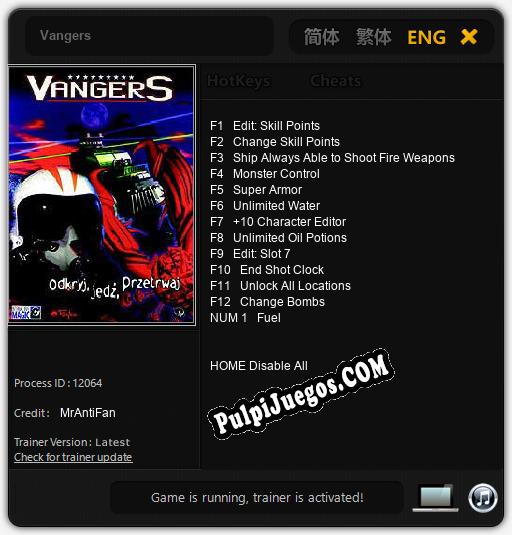 Entrenador liberado a Vangers [v1.0.2]