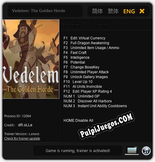 Vedelem: The Golden Horde: Treinador (V1.0.81)