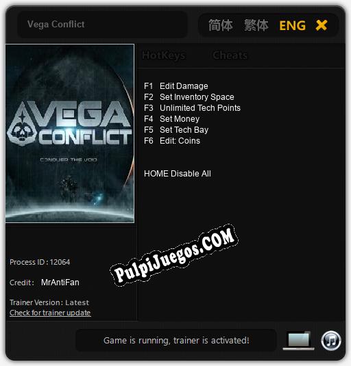 Vega Conflict: Treinador (V1.0.61)