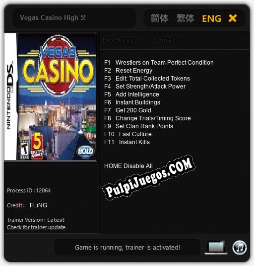 Entrenador liberado a Vegas Casino High 5! [v1.0.1]