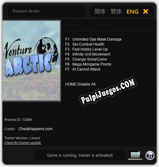 Venture Arctic: Cheats, Trainer +7 [CheatHappens.com]