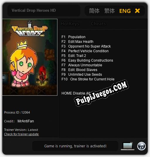 Vertical Drop Heroes HD: Cheats, Trainer +10 [MrAntiFan]