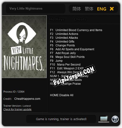 Very Little Nightmares: Cheats, Trainer +15 [CheatHappens.com]