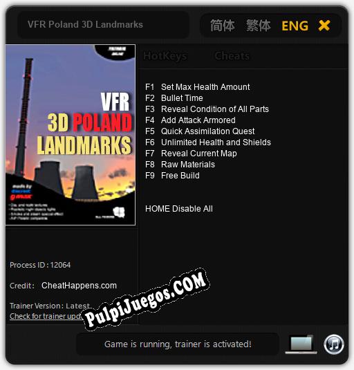 VFR Poland 3D Landmarks: Cheats, Trainer +9 [CheatHappens.com]