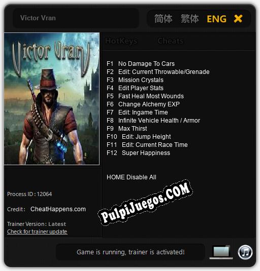 Victor Vran: Treinador (V1.0.24)