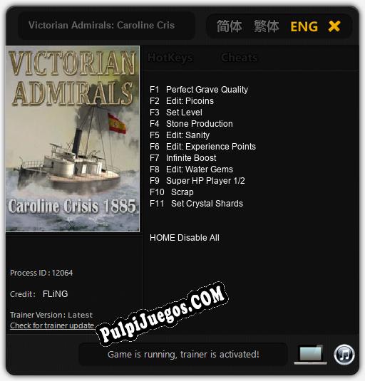 Victorian Admirals: Caroline Crisis 1885: Trainer +11 [v1.2]