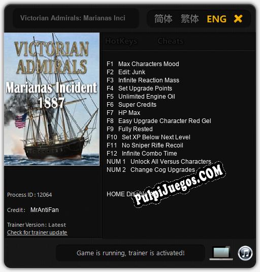 Entrenador liberado a Victorian Admirals: Marianas Incident 1887 [v1.0.4]