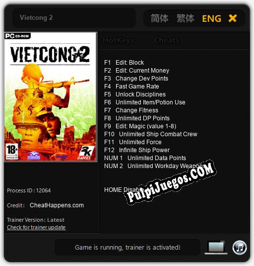 Entrenador liberado a Vietcong 2 [v1.0.4]