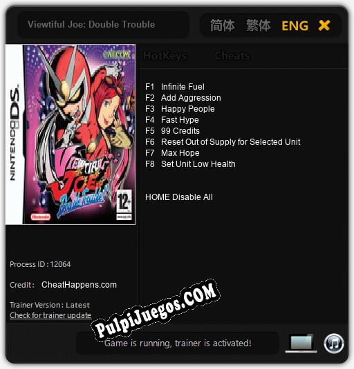 Entrenador liberado a Viewtiful Joe: Double Trouble [v1.0.5]