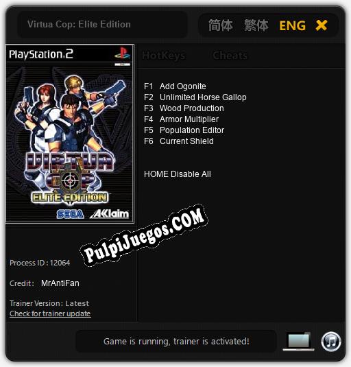 Virtua Cop: Elite Edition: Trainer +6 [v1.9]