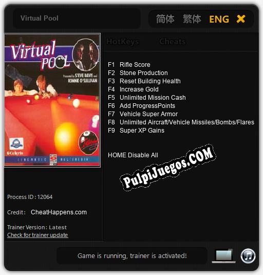 Entrenador liberado a Virtual Pool [v1.0.1]