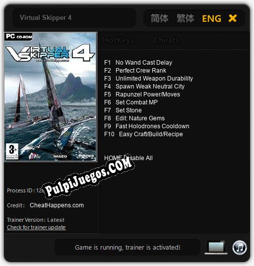 Virtual Skipper 4: Trainer +10 [v1.7]