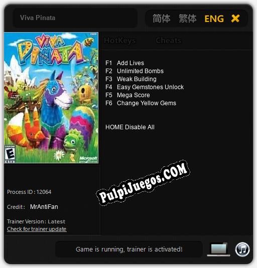 Entrenador liberado a Viva Pinata [v1.0.3]