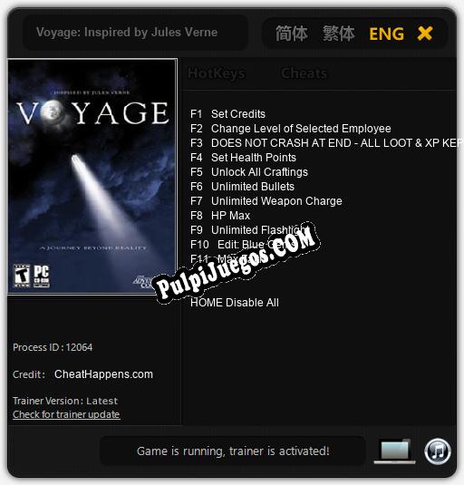 Voyage: Inspired by Jules Verne: Trainer +11 [v1.1]