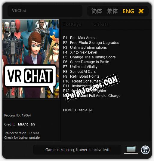 VRChat: Treinador (V1.0.23)