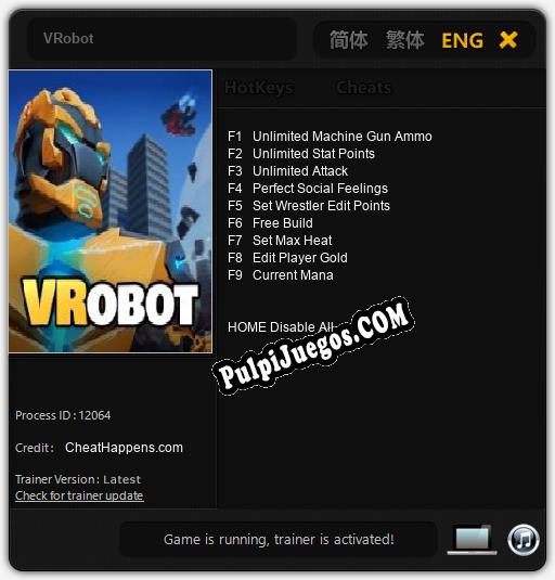 VRobot: Treinador (V1.0.45)