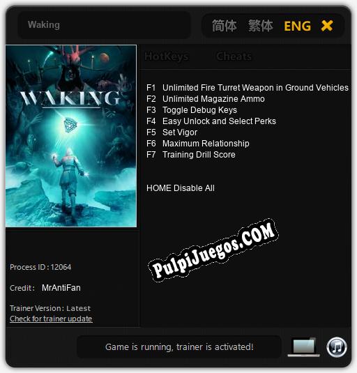 Entrenador liberado a Waking [v1.0.7]