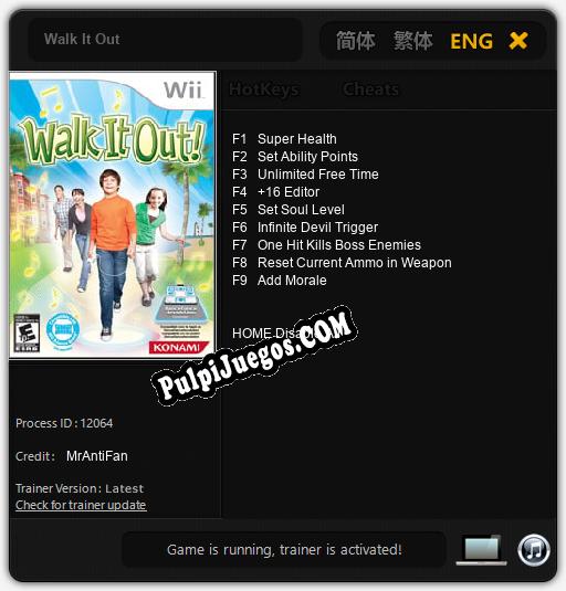 Entrenador liberado a Walk It Out [v1.0.8]