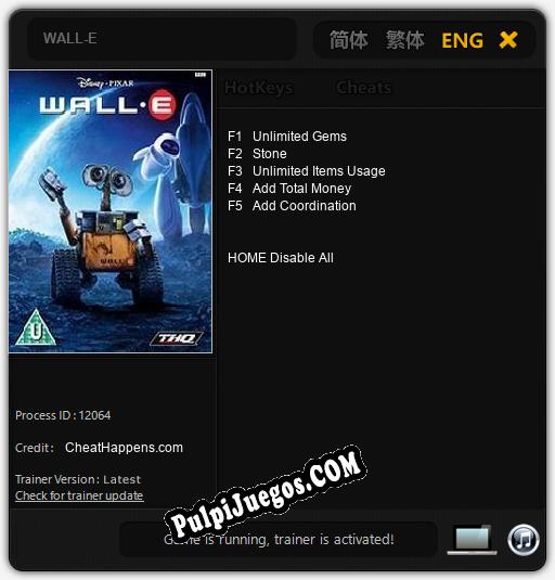 Entrenador liberado a WALL-E [v1.0.6]