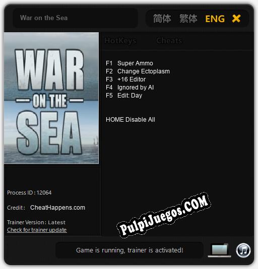 War on the Sea: Trainer +5 [v1.1]