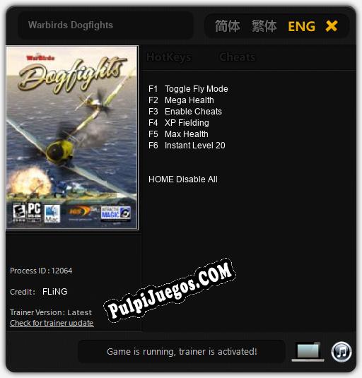 Entrenador liberado a Warbirds Dogfights [v1.0.7]