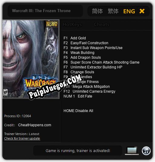 Warcraft III: The Frozen Throne: Cheats, Trainer +13 [CheatHappens.com]