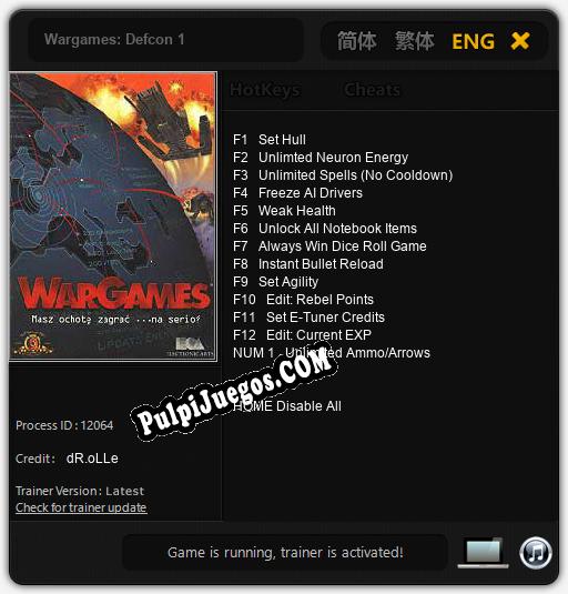 Wargames: Defcon 1: Cheats, Trainer +13 [dR.oLLe]