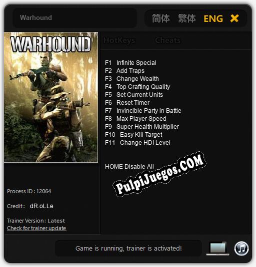 Entrenador liberado a Warhound [v1.0.2]