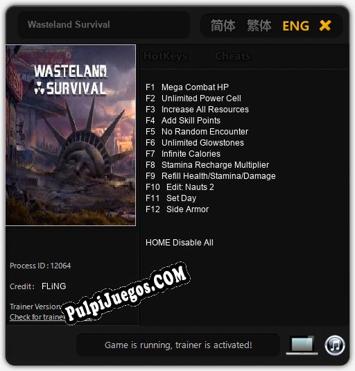 Wasteland Survival: Treinador (V1.0.64)