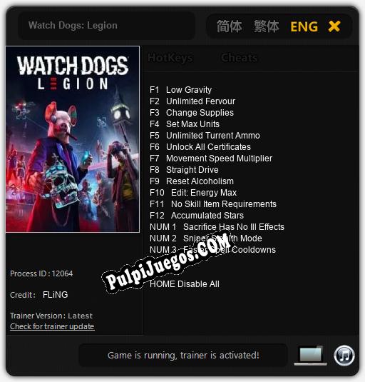 Watch Dogs: Legion: Cheats, Trainer +15 [FLiNG]