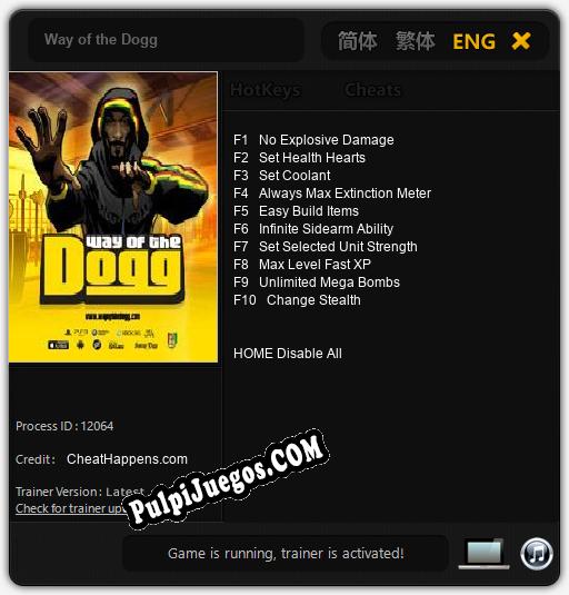 Way of the Dogg: Trainer +10 [v1.3]