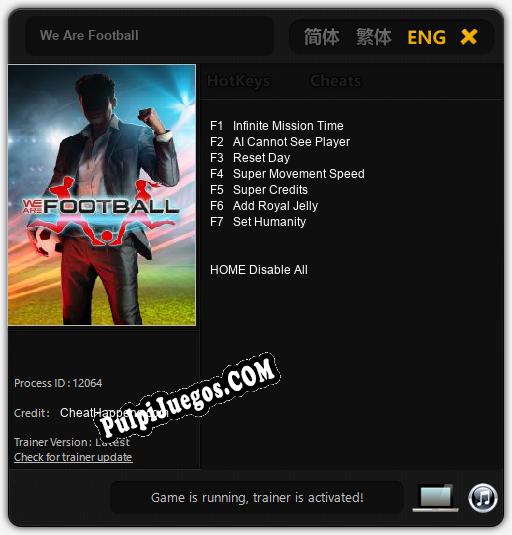 We Are Football: Cheats, Trainer +7 [CheatHappens.com]