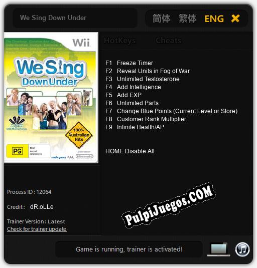 Entrenador liberado a We Sing Down Under [v1.0.2]