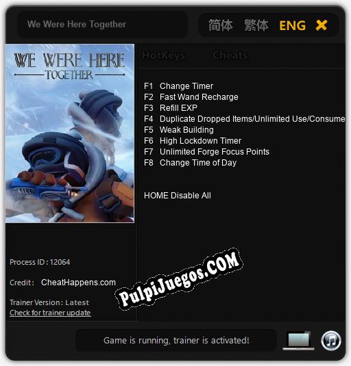 Entrenador liberado a We Were Here Together [v1.0.3]