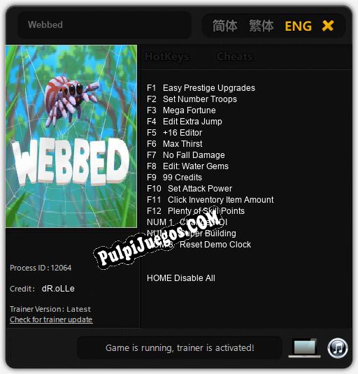 Webbed: Cheats, Trainer +15 [dR.oLLe]