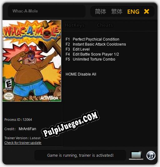 Entrenador liberado a Whac-A-Mole [v1.0.1]