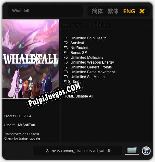 Entrenador liberado a Whalefall [v1.0.1]