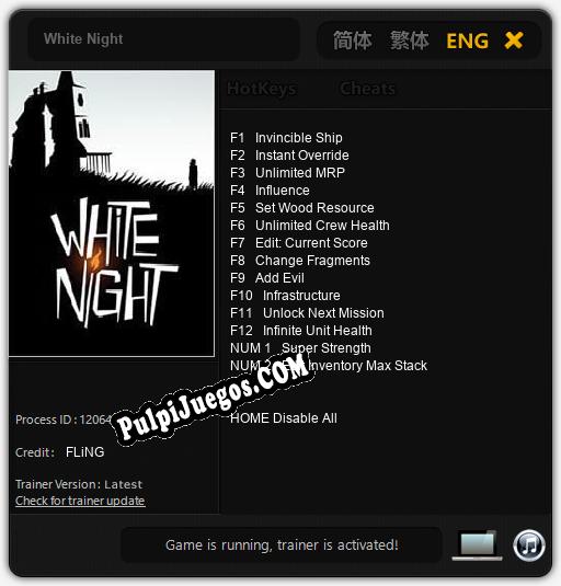 Entrenador liberado a White Night [v1.0.6]