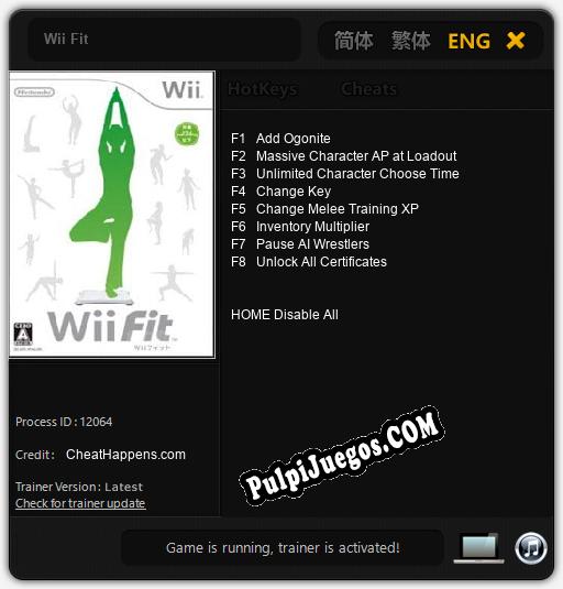 Wii Fit: Cheats, Trainer +8 [CheatHappens.com]