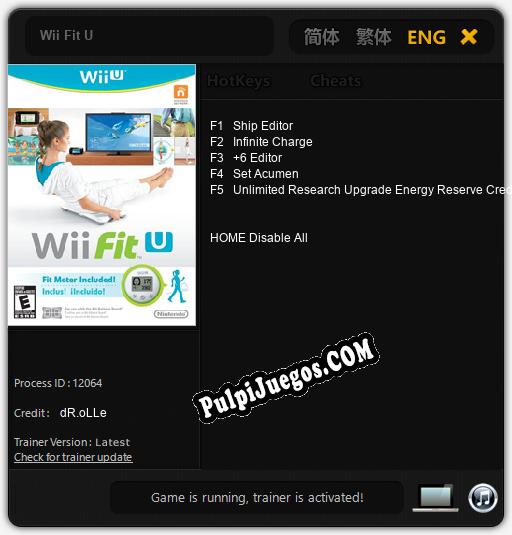 Entrenador liberado a Wii Fit U [v1.0.2]